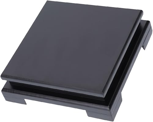 Miniatura 1 de Garneck Soporte de planta de base cuadrada para plantas de madera para interiores, soporte de exhibición de madera, soporte elevador para plantas en