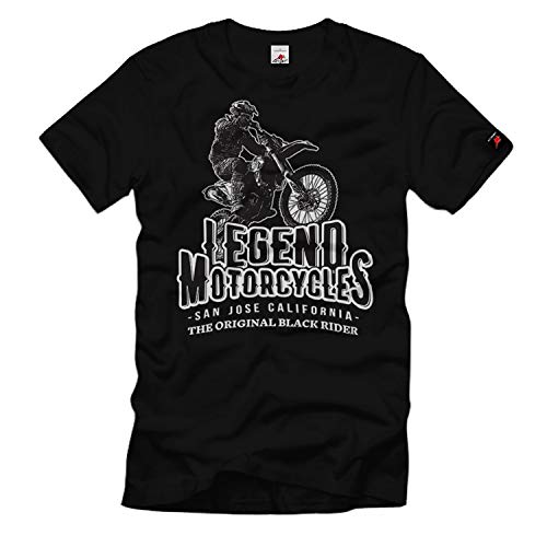 Camiseta MX Gear Legend Motorcycles Ropa Motocross Supercross Antigua Negra 3XL