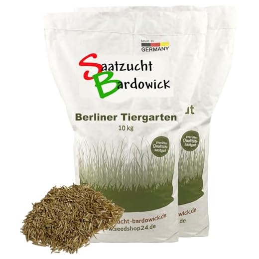 Rasen Berliner Tiergarten Grassamen Rasensamen Rasensaat Gras 15kg - Qualität zum fairen Preis