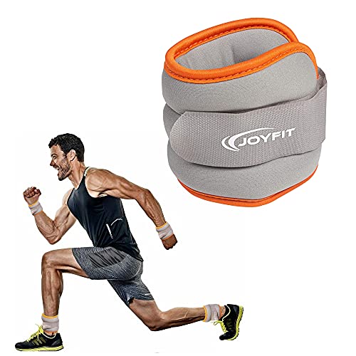 JoyFit Ankle Weights (1 Piece) | Adjustable Wrist Weights | Neoprene Padded Weight Cuff, Sand Bags For Leg Exercises | Perfect For Running, Cycling, Crossfit, Home/Gym Fitness Workouts | Ideal For Men and Women