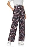 Bolsillos franceses laterales goldenpoint Leggings Mujer Wide Leg Fantasía Paisley, Multicolor, Talla L