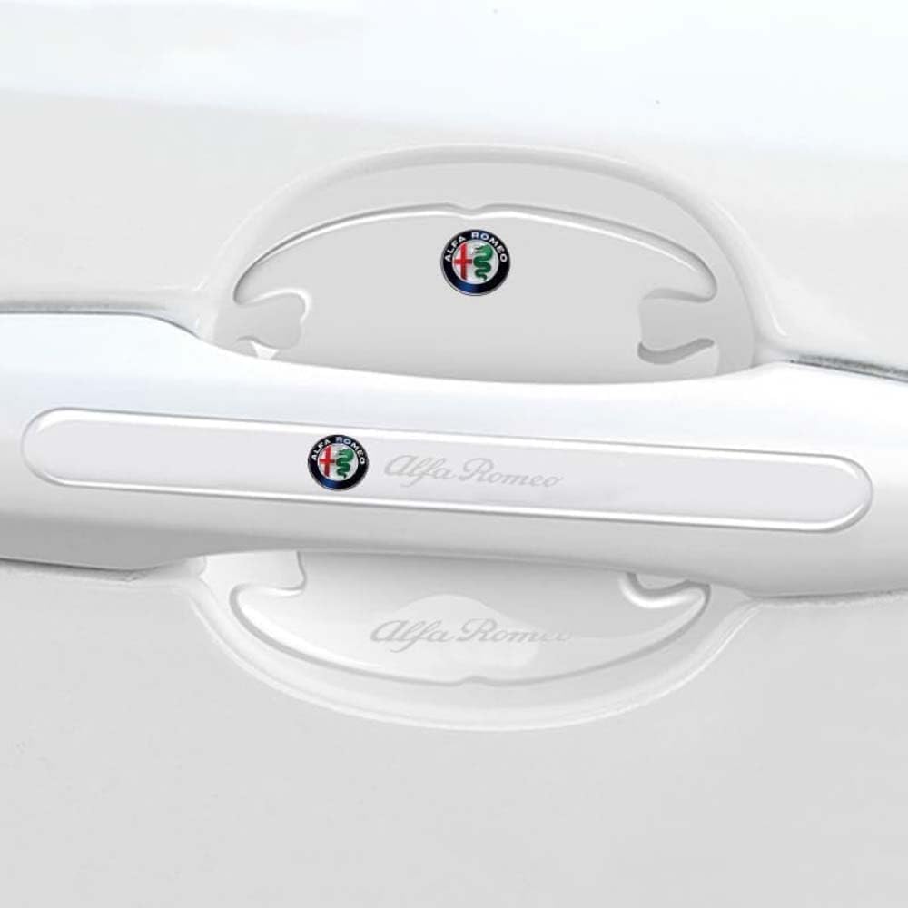 Auto Instaplijsten Protector Stickers, voor Alfa Romeo Stelvio 2017-2022 2023 2024 Koolstofvezel Auto Dorpel Autodeur Stappen Decoratie