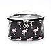 Produktbild LYX Flamingo Damen wasserdichte Kosmetiktasche Tragbare Kosmetiktasche Große Kapazität Aufbewahrungstasche Handtasche Reißverschluss Urlaub Bad Lagerung Flamingo (Color : Black)