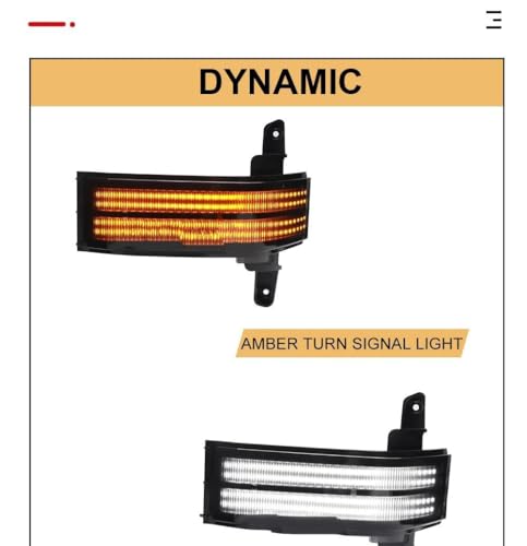 Luces intermitentes para automóvil y espejo retrovisor GMC Sierra 6