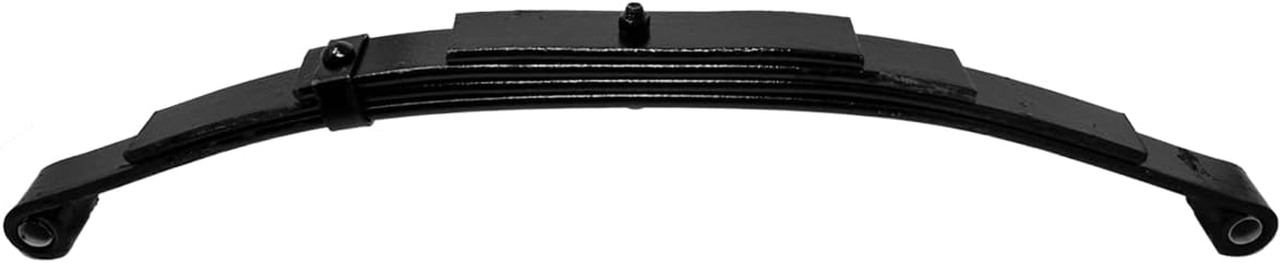 RUSSO 2PK Trailer Leaf Spring 4 Leaf Double Eye 1750 lbs Cap for 3500 lbs Axle Suspension 25-1/4" Length for SW4B