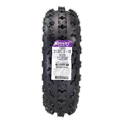 Hoosier Front ATV Tire 21.0X7.0-10 XC200 for Off-Road Racing with Hoosier Keychain