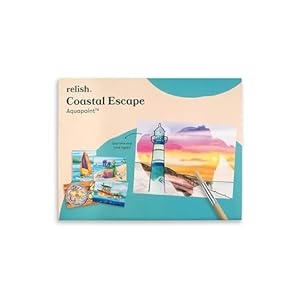 Relish – Dementie Aquapaints Activiteiten – Pack van 5 Herbruikbare Water Schilderen Speelgoed, Kustontsnapping, Alzheimer Producten & Geschenken voor Ouderen/Senioren