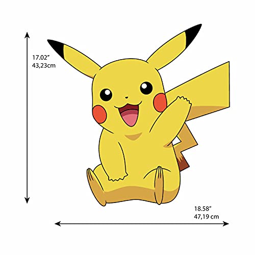RoomMates RMK4821GM Pikachu Giant Peel and Stick Wall Decals