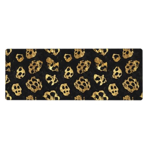 Tapis de souris de jeu grand format sous-main de bureau antidérapant pour clavier PC portable