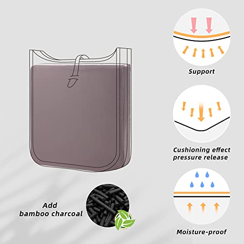 DGAZ Bag Pillow Shaper Insert for Luxury Handbags, Silky Pillow Shaper for Hermes Evelyne mini/29/33/40 Bags（E29,Konjac purple） by DGAZ - Image 4