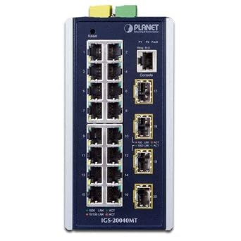 IGS-20040MT L2+ Industrial 16-Port 10/100/1000T + 4 100/1000X SFP Managed Switch