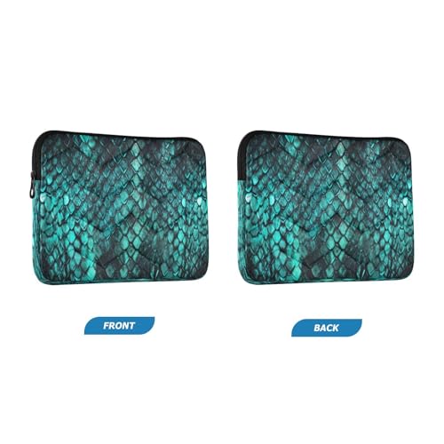 Funda para portátil de 13-14 pulgadas impermeable con patrón piel de serpiente miniatura 2