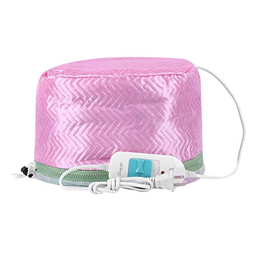menolana Hair Care Cap, 110V Hair Heat Treatment Cap, Deep Conditioning Heat Cap, Thermal Treatment Caps for Hair Spa, Beauty Steamer Nourishing Hat - Pink