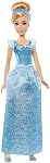 Mattel Disney Princess Poupée Cendrillon dans la mode pétillante avec jupe amovible, bandeau et chaussures, Posable & Collectionnable, inspirée par le film