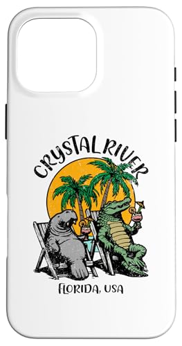 Crystal River Florida USA �t�@�j�[�}�i�e�B�[���j�f�U�C�� �X�}�z�P�[�X iPhone 16 Pro Max �p