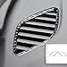 Car defogger air Vent Carbon Fiber Trim Sticker for Audi A3 S3 RS3 8V(2013-2019)