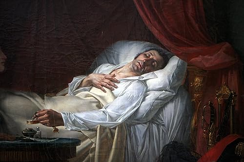 Peinture la mort du général Moreau Couder | Toile murale abstraite décoration salon