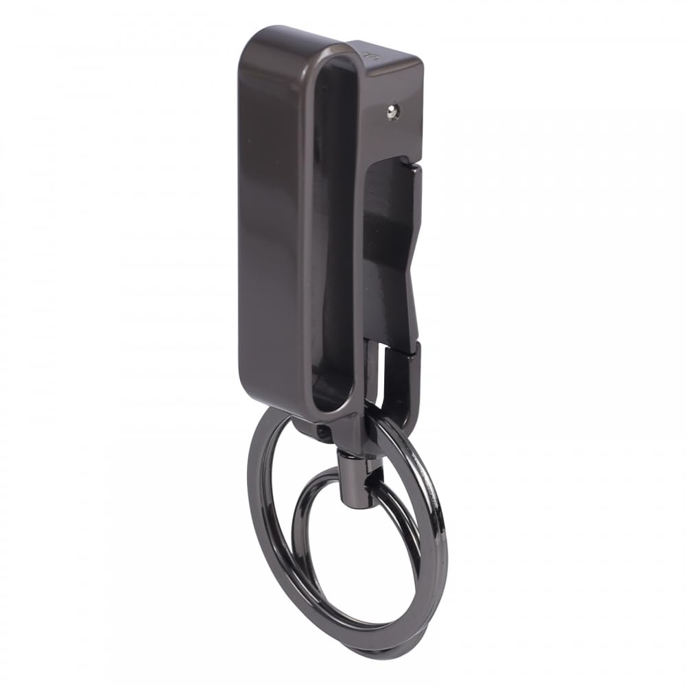 Clip de llavero de titanio, clip de llavero con hebilla de cinturón organizador de llaves de liberación rápida con llavero desmontable para hombres