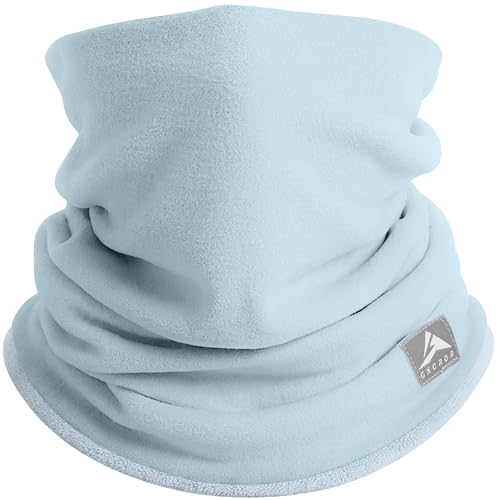GXCROR Winter Schlauchschal, Wendbarer Fleece Halsschlauch, Winddichte Gesichtsmaske, Warmer Halswärmer für Herren & Damen