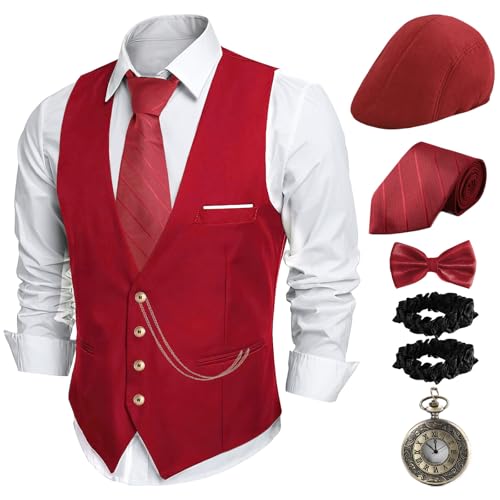 Disfraz para hombre estilo años 20 con accesorios miniatura 1