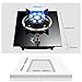 Burner Gas Cooker gas hob Gas Hob for Flexible & Precise Table-Top Cooking ，Flameout Protection & Zinc Alloy Knob，Non-slip Cast Iron Hob Rings，Compatible With All Cookware [Energy Class A](E,LPG)
