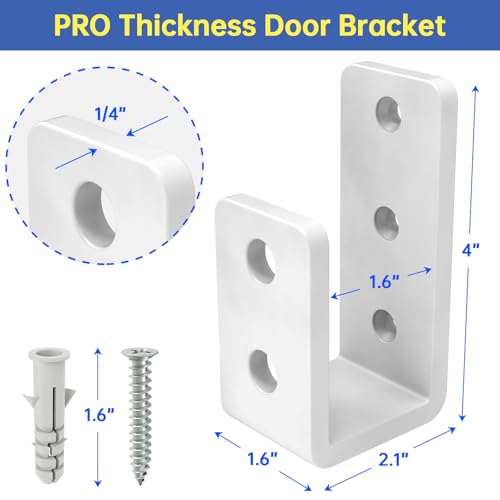 2x4 Door Barricade Brackets,(8pcs) 1/4" Thickness Heavy-Duty Metal U Bracket for Home, Garage, Gate, Barn, Shed by KOMOHOM - Image 4