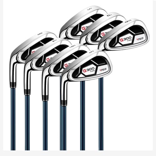 No.5-9/PW/SW Golf Irons Left oder Rightshed Carbon Steel Shaft 24-55 Degree Loft Regular Flex Männer Frauen Outdoor Sport Praxis Club Einzelnes Ersatzstück