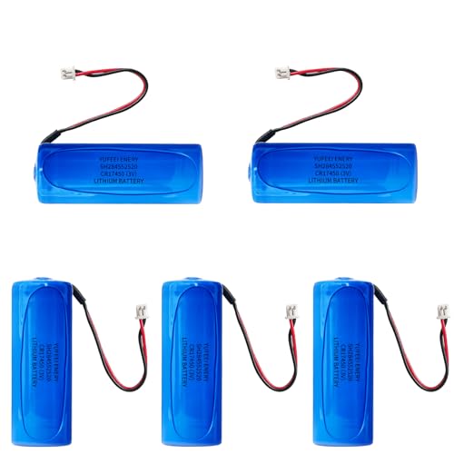 YUFEEI 5�Z�b�g SH284552520 �Ή� �Z��΍Ќx�������p�d�r CR-AG/C25P ��e�ʃ��`�E���d�r SH4600 SH28455 CR17450E-R 3V �o�b�e���[