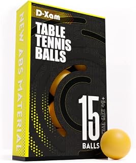 New Durable ABS Ping Pong Balls - Table Tennis 40+ 1Star Training & Practice Racquet ball Ideal for Beer Pong DIY Art Craft Fun School games Party decoration Pet toy (15 PACK ORANGE)