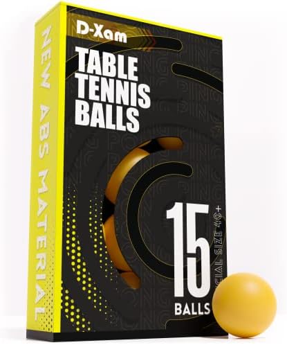 15 Pack Ping Pong Balls 40+ Durable ABS Table Tennis 1Star Training & Practice Ideal for Christmas Halloween DIY Art Craft Fun Games Party Decoration Pet Toy & Learning (15 Pack Orange)