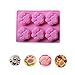 Dorime 1 PC Pfote Silikon-Kuchenform Katze paw Print Silikon-Biskuitkuchen Süßigkeiten Schokoladenform Seife Eiswürfelform