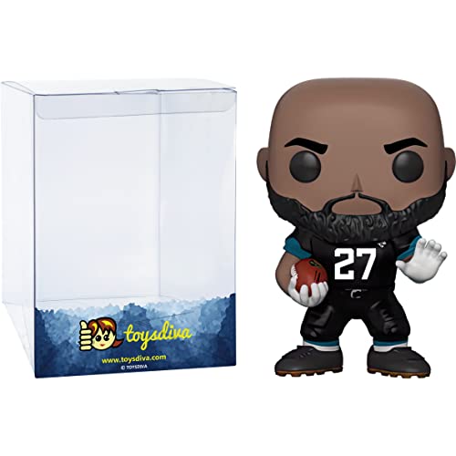L E O N A R D F O U R N E T T E [J A G U A R S ]: P O P ! Football Vinyl Figurine Bundle With 1 Compatible 'Toysdiva' Graphic Protector (104 - 31769 - B)