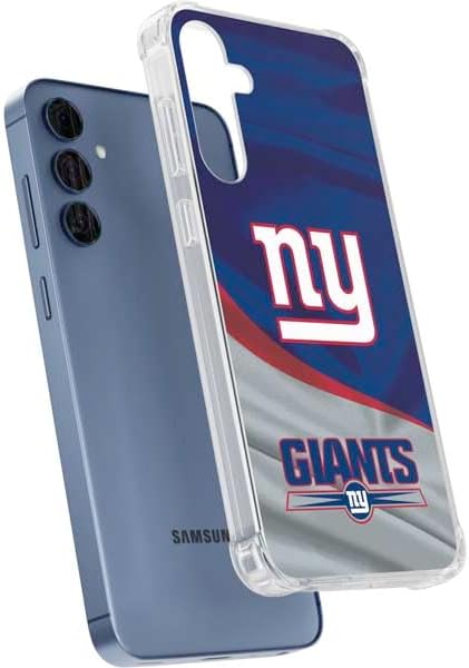 Skinit Clear Phone Case Compatible with Galaxy S24 - Officially Licensed NFL New York Giants Design