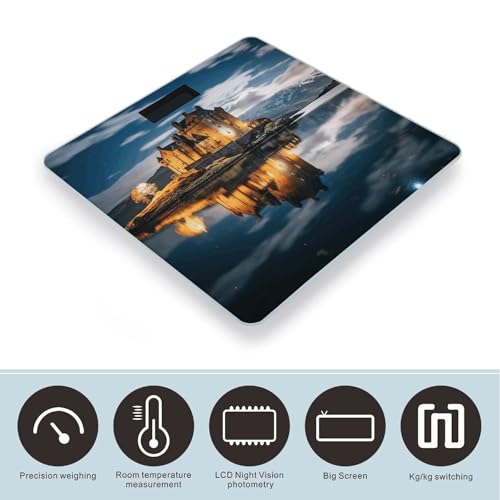Báscula digital de baño de vidrio templado miniatura 3