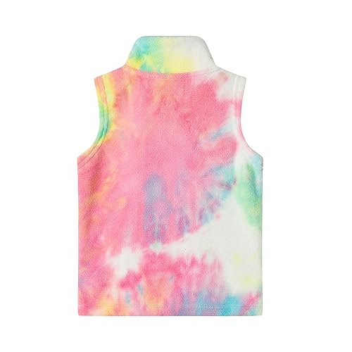Image of LittleSpring Boys Girls Fleece Vest Sleeveless Jacket Full-Zip Fall Winter Warm Outerwear