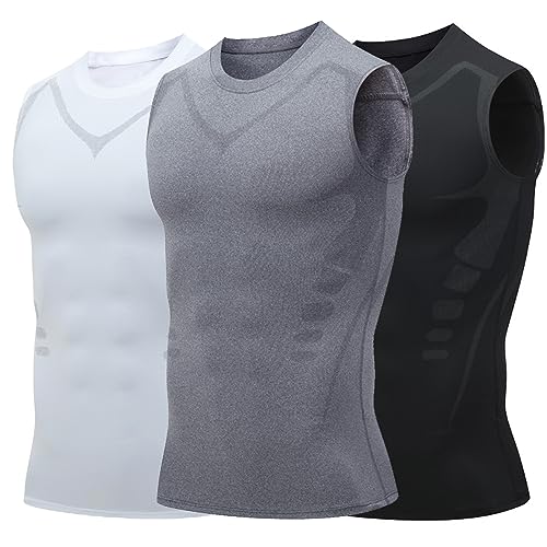 Tourmaline Posture Corrector Vest, Ionic Shaping Sleeveless Shirt, Back Posture Corrector for Men 7