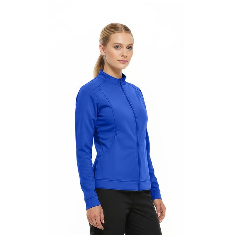 Natural Uniforms Women's Ultra Soft Front Zip Warm-Up Scrub Jacket