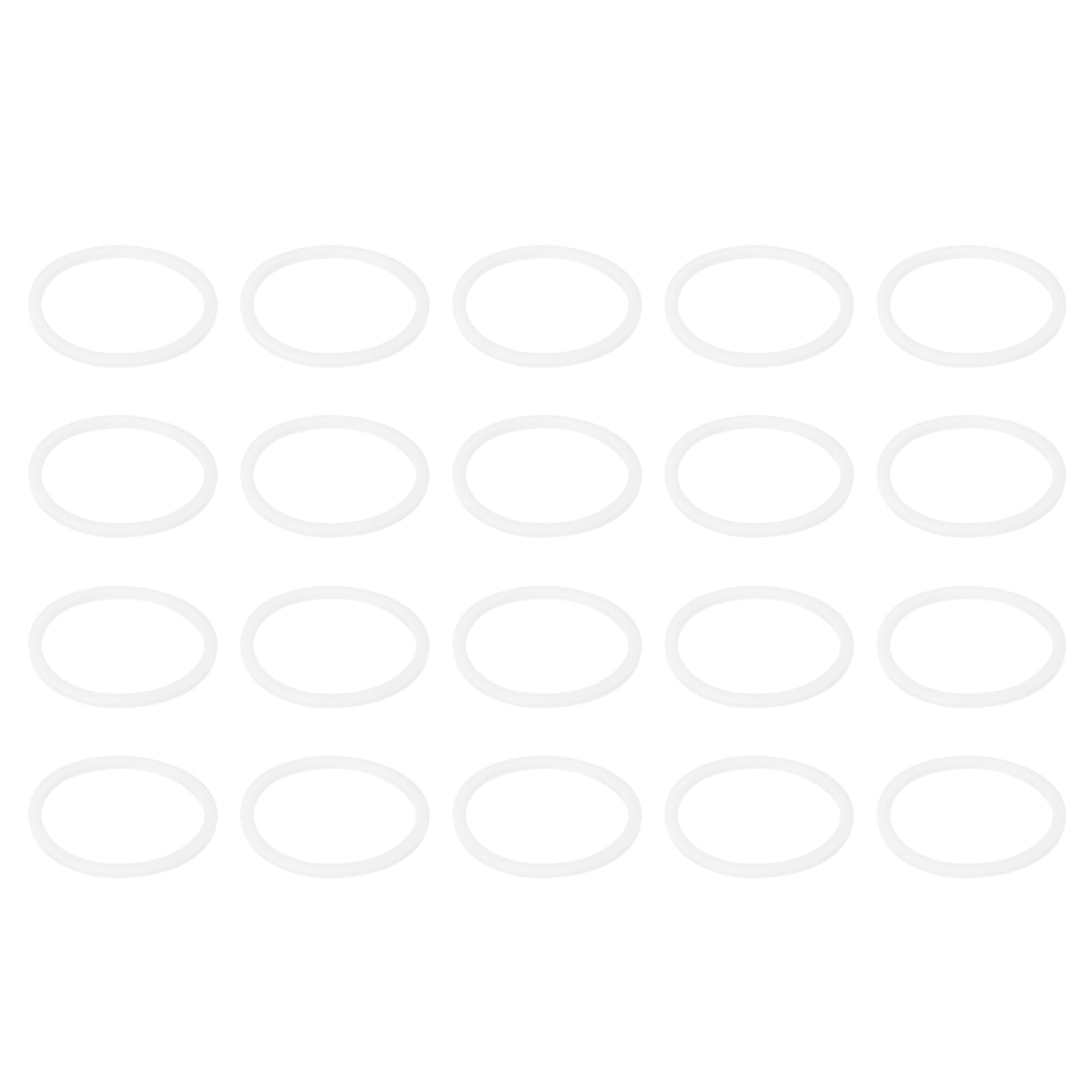 PATIKIL M30 PTFE Flat Washer, 30 Pcs 30mm ID 35mm OD 1.5mm Thick O-Ring Sealing Gasket Spacer for Fasten Screws Flanges Faucet Pipe Valves, White โ image 1