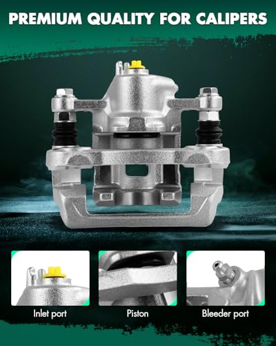 Image of SCITOO 19-B3457 Rear Left Disc Brake Caliper Assembly w /Bracket For Hyundai For Elantra 2007-2010