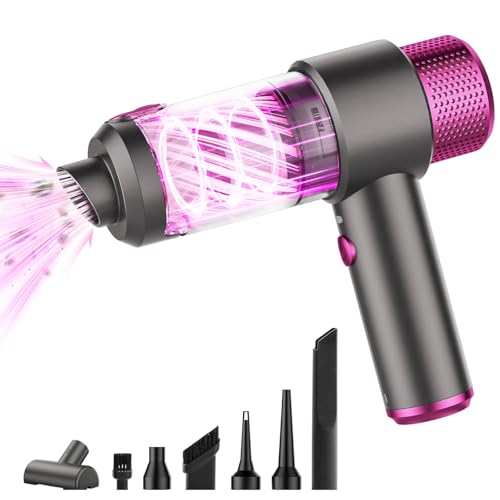 LUCUHM Handheld Vacuum Cleaner Cordless - 16000Pa Powerful Dust Buster Handheld Car Vacuum Cleaner - Portable Lightweight USB Rechargeable for Car, Pet Hair, Office, Home, Kitchen (Grey)