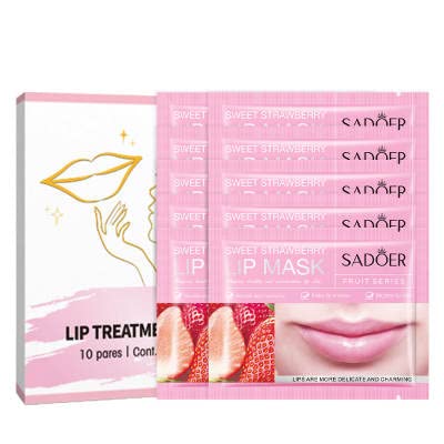 Paquete de 10 bálsamo labial orgánico certificado para el cuidado nutritivo, reparador, saborizante, máscara para dormir, hidratante de cristal, disponible en Yaxa Colombia