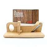 Mangi - Trancheuse à saucisson en bois - L'indispensable de l'apéro pour vous, vos amis et votre famille - Bois éco-responsable !