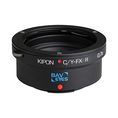 Kipon Speedbooster Focal Reducer Adapter for Contax Yashica YC Lens to Fuji X XF Mount Mirrorless Camera