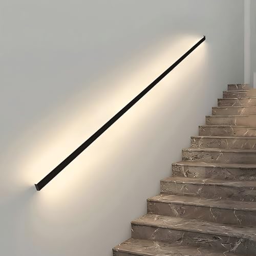Rambarde escalier extérieure pour éviter les chutes nocturnes grâce au détecteur de mouvement