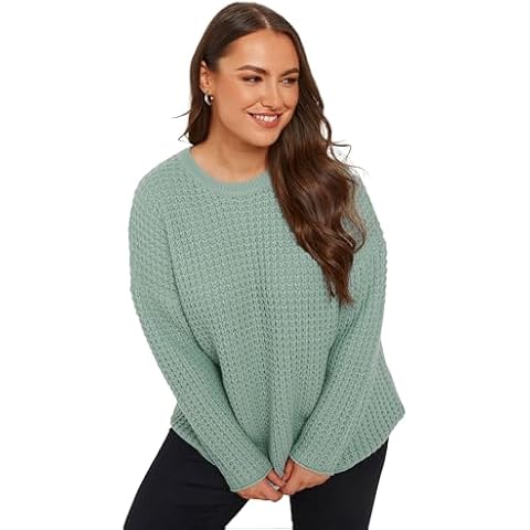 Yours Curve Plus Size Blue Jumper Cover