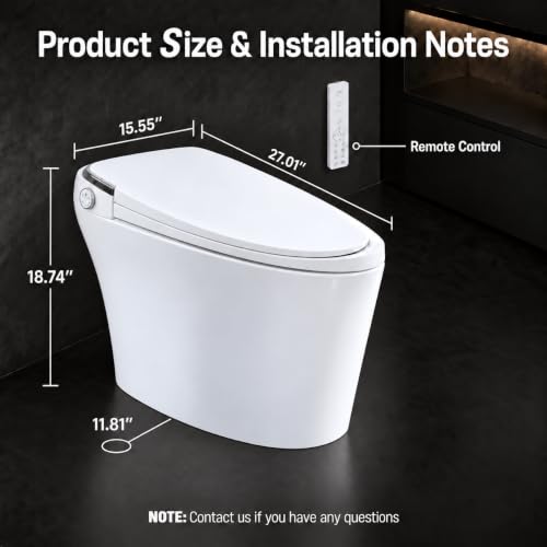 Luxury Smart Toilets with Bidet Seat Built-In, Auto Flush - image 2