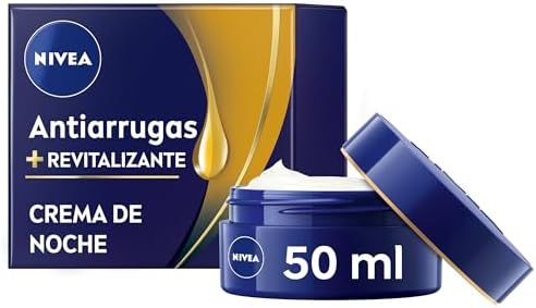 NIVEA Crema de Noche Antiarrugas Revitalizante 55+ - Hidratante -...