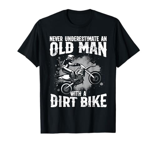 Dirt Bike Art T-Shirt for Men, Dad, Grandpa, Bike Lovers