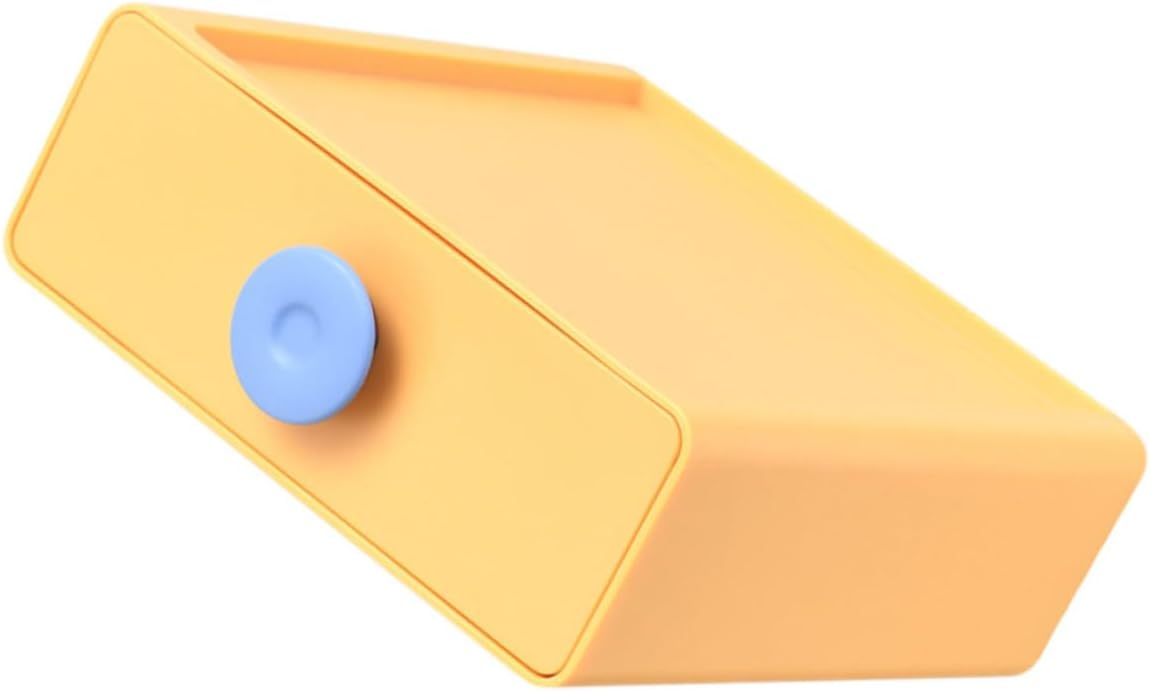 Type Cosmetics Storage Box Multi-layer Desktop Organizer for Home Office Space-saving Design for Makeup Jewelry and Accessories Yellow Orange Random