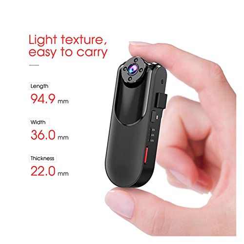 Mini caméra portable avec enregistreur vidéo numérique et vision nocturne pour surveillance